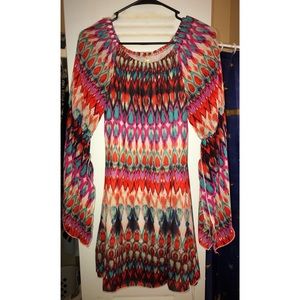 Multi-colored Hippie Dress